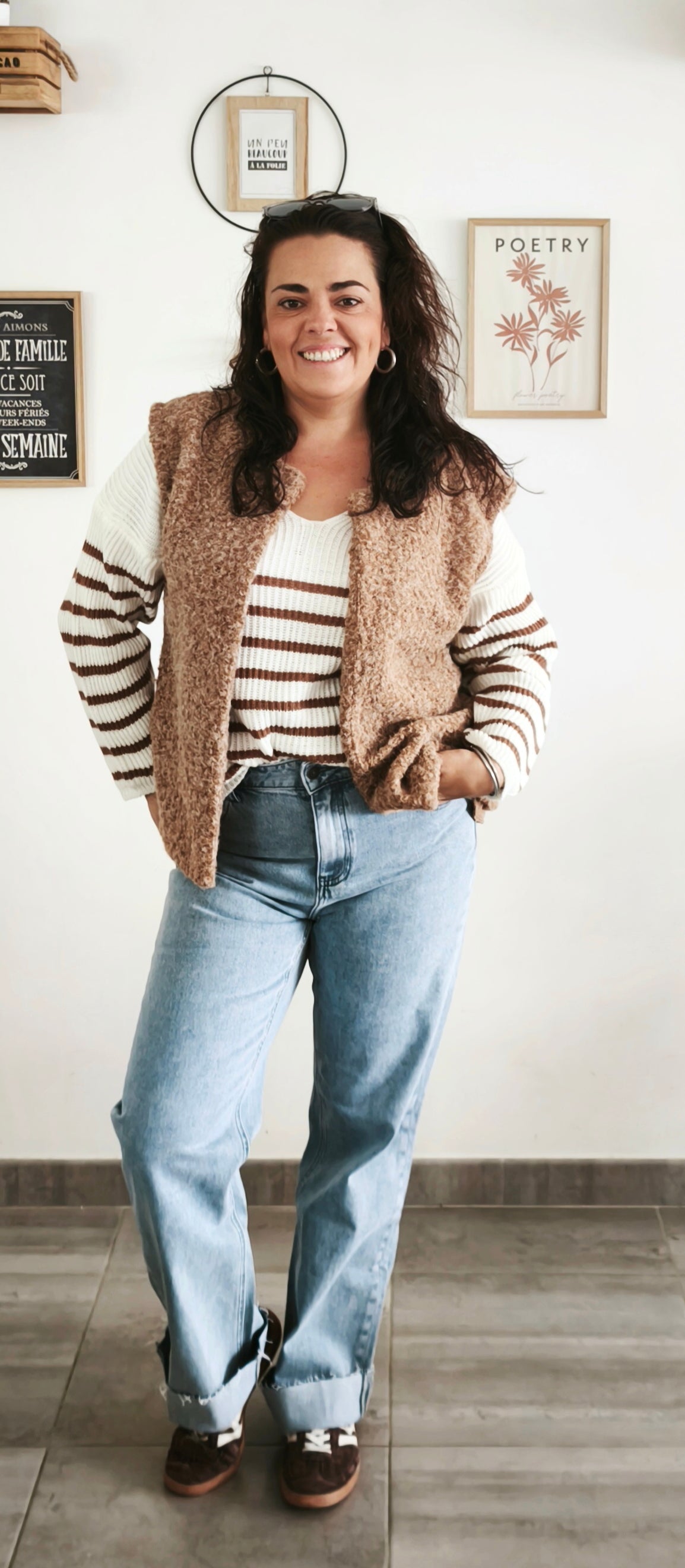 Le gilet "Lily" camel