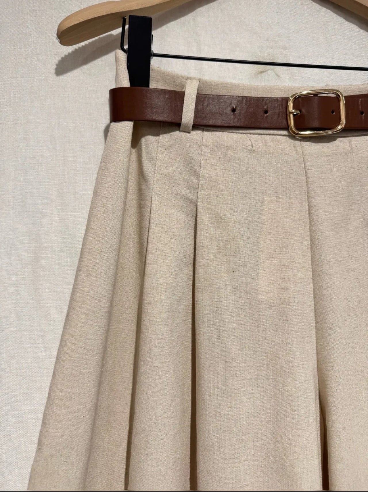Bermuda Lino – Jupe Culotte Coton Effet Lin