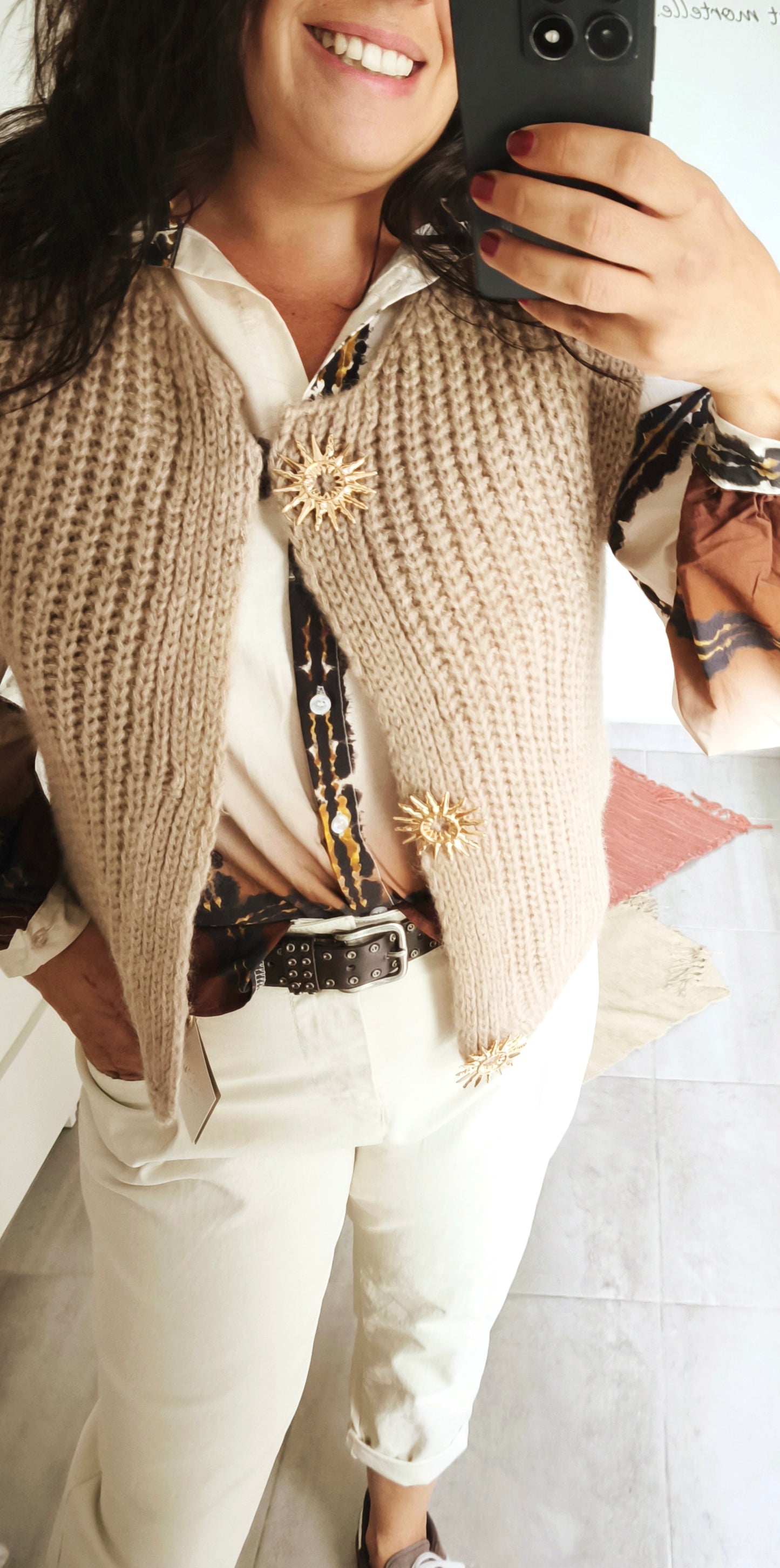 Le Gilet "Soledad" Beige