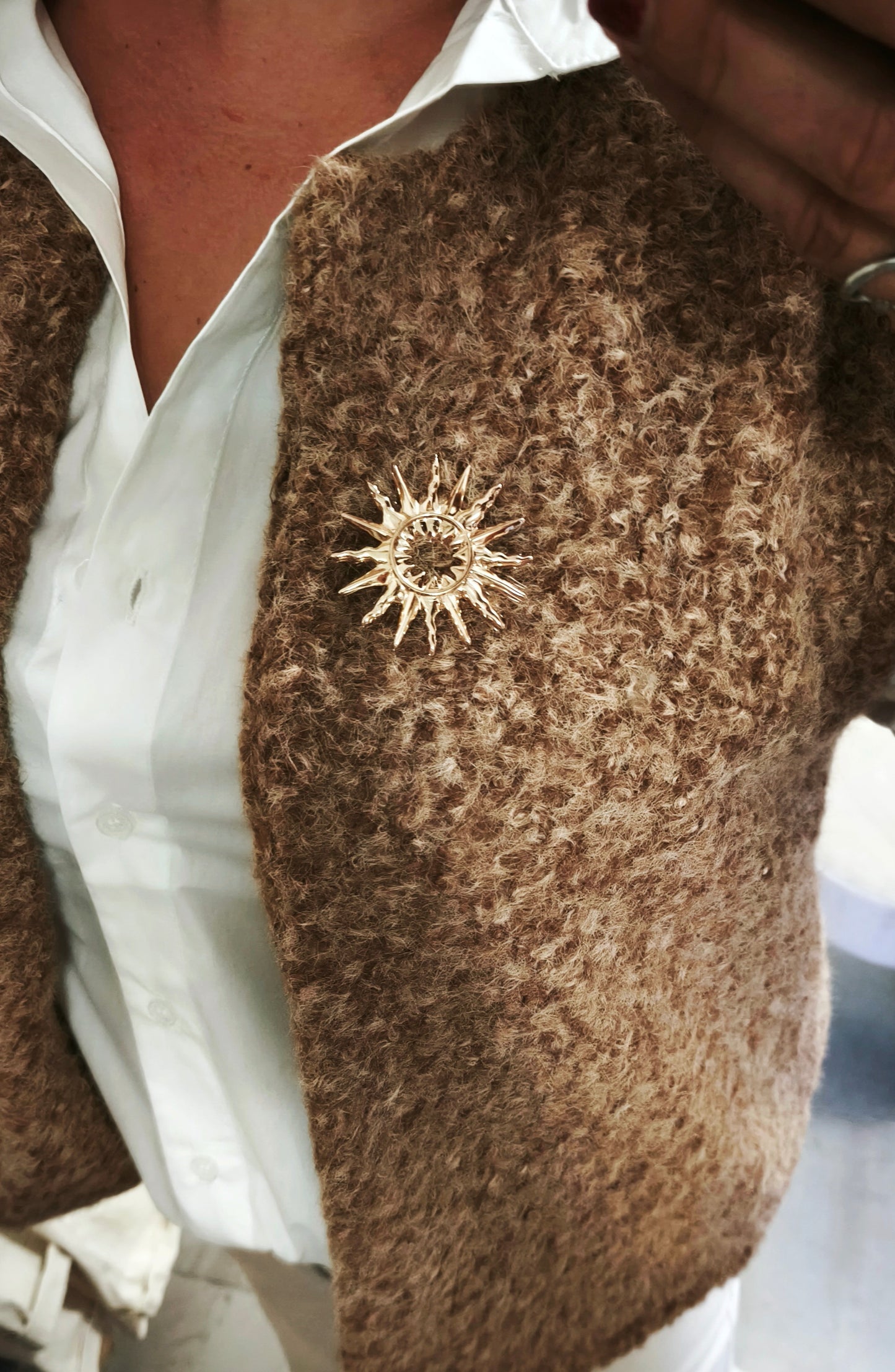 Le gilet "Lily" camel