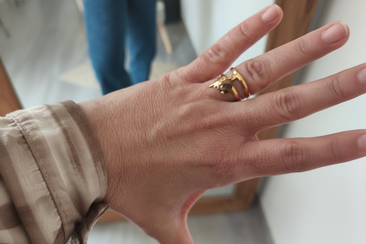 SOLDES -20% - La bague "pampillette" en acier inoxydable