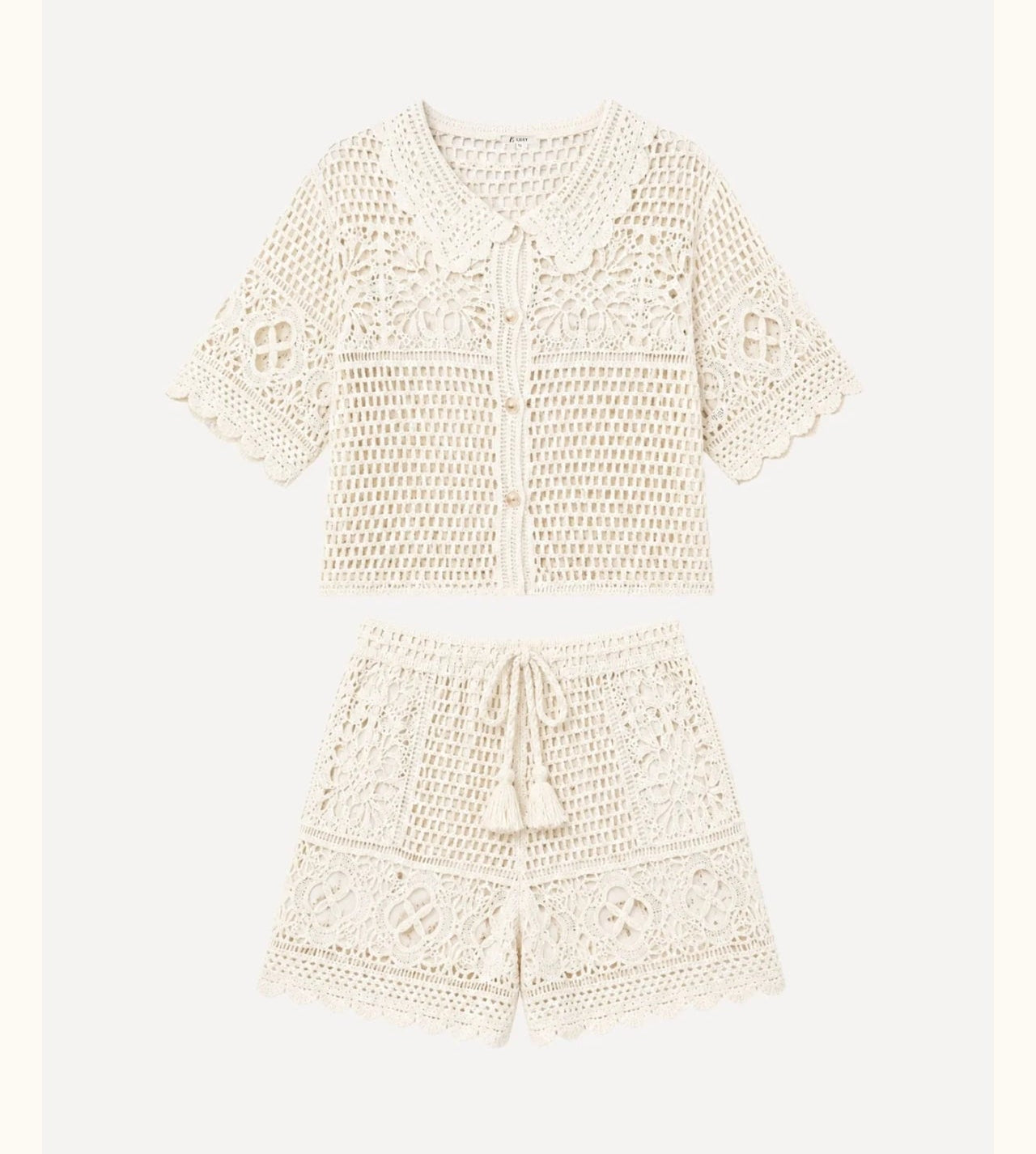 Ensemble Perla – Crochet Écru