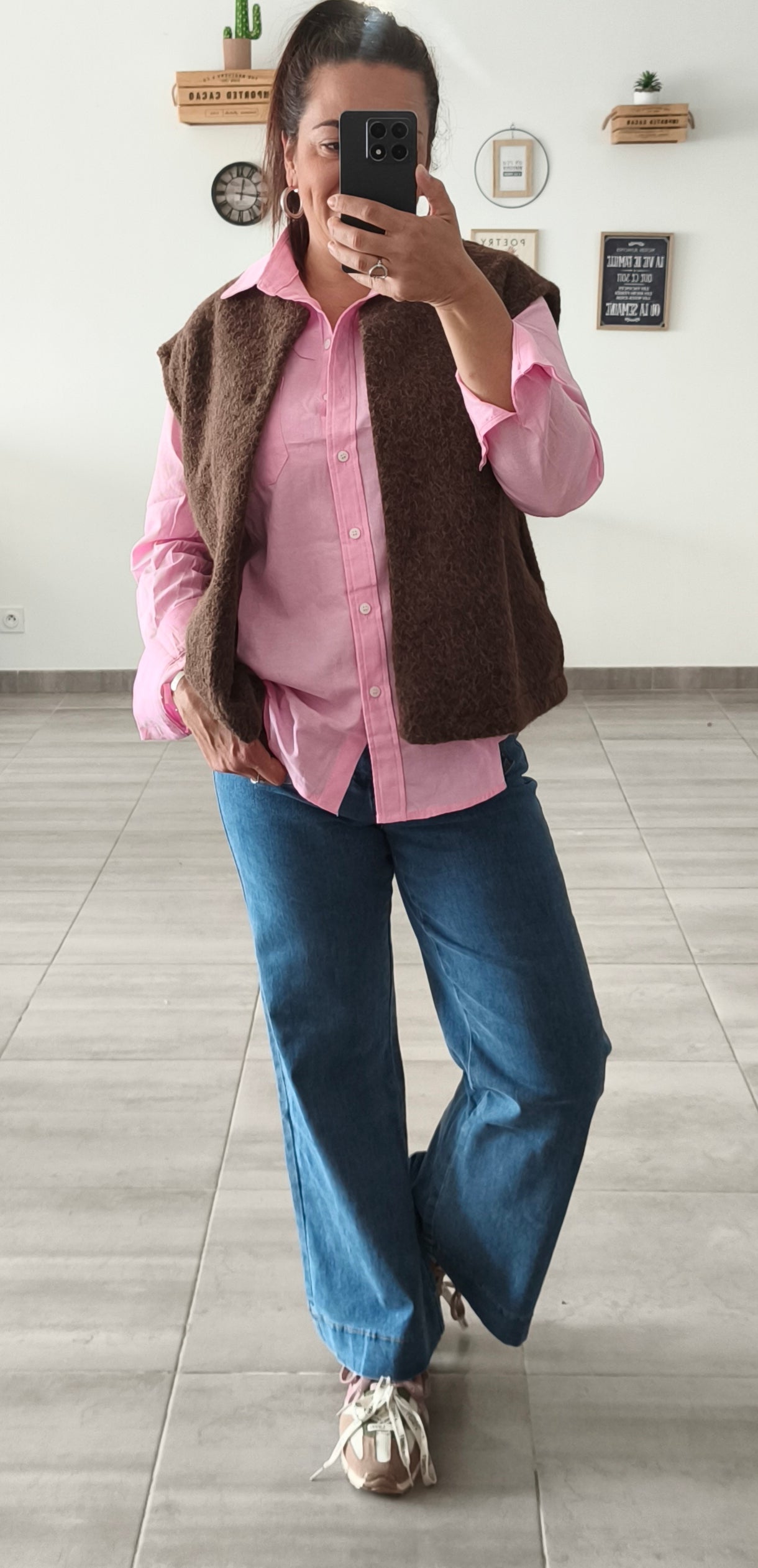 Le gilet "Lily" Marron