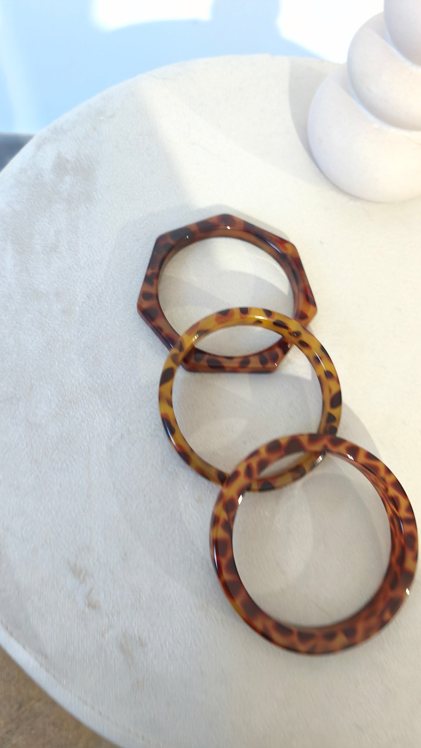 La parure de jonc en résine "Lulu"