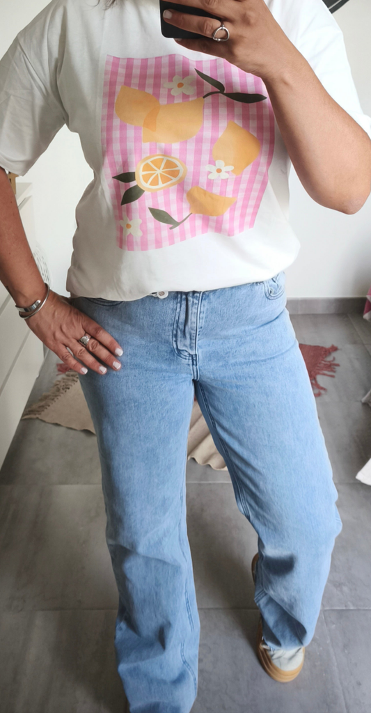Le t-shirt imprimé "Citronnade"