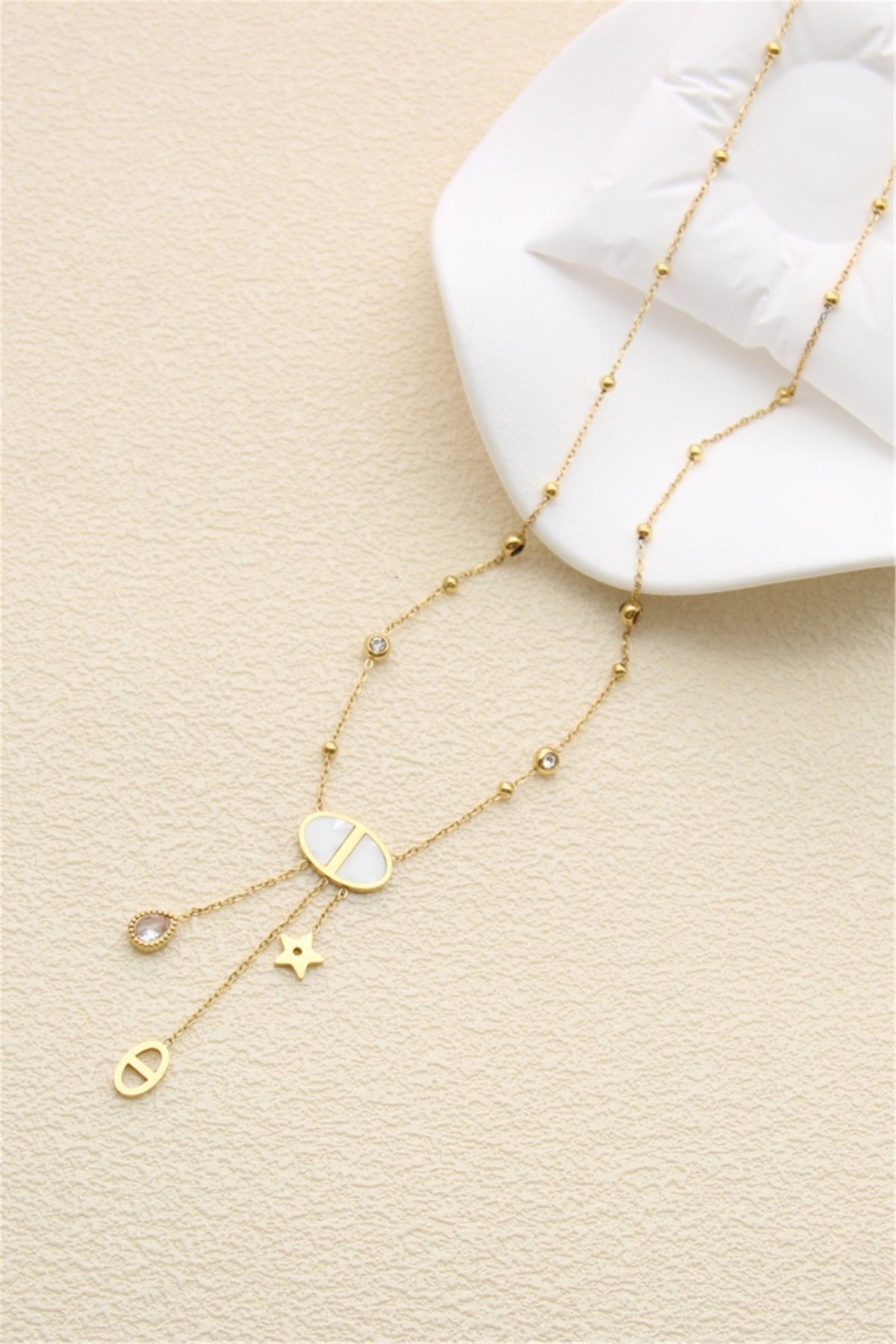 Le collier "Pampilles" en acier inoxydable - Lucienne & Marie