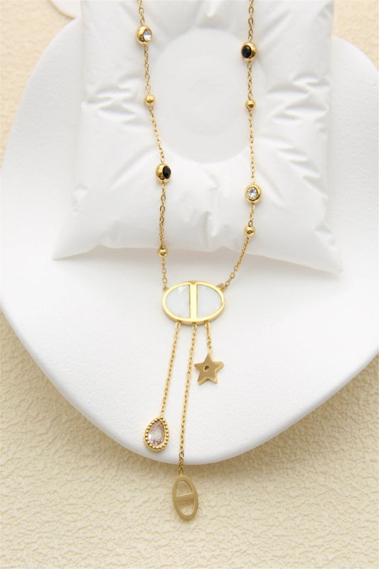 Le collier "Pampilles" en acier inoxydable - Lucienne & Marie