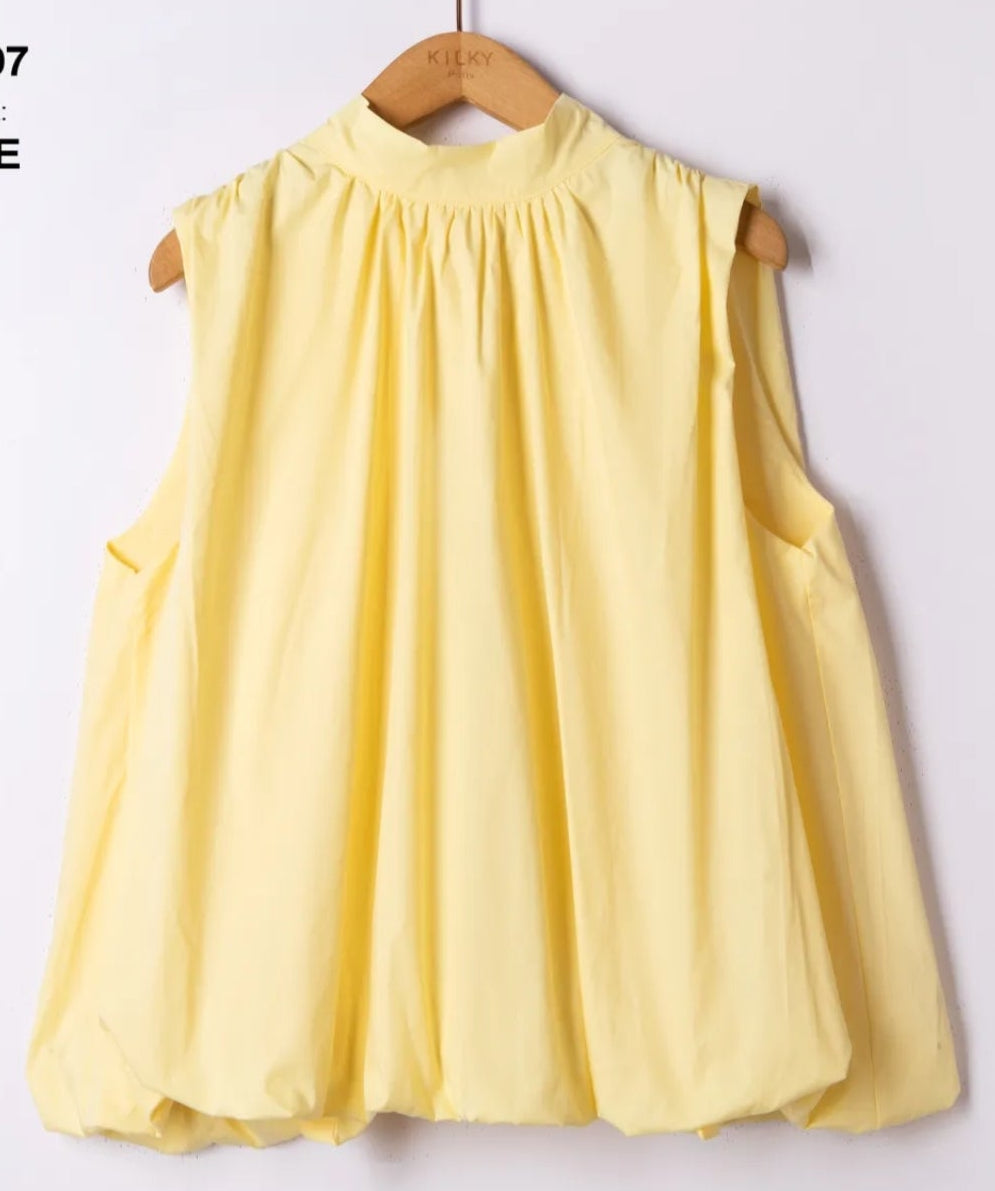 Le top dos nu nœud "Clarisse" Jaune