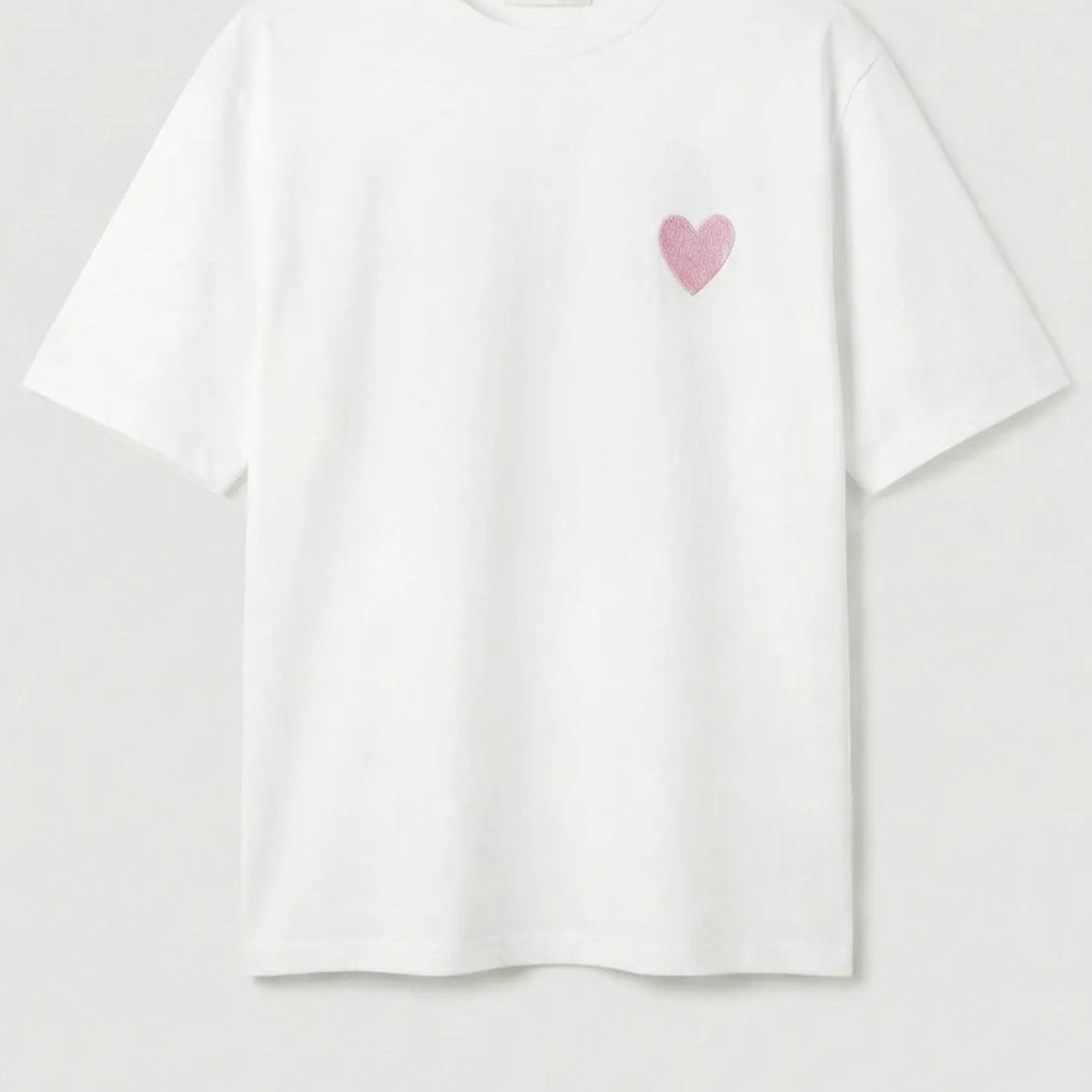 T-shirt Joy – Blanc Cœur & Message
