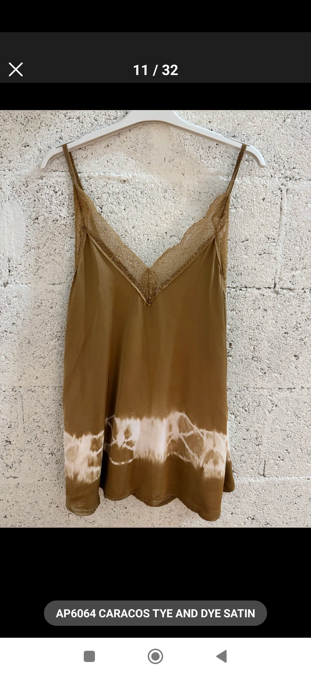 Caraco Sienna – Satin Tie & Dye Dentelle