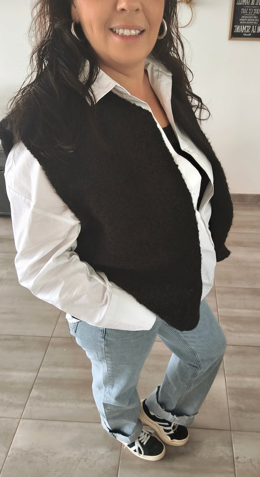 le gilet "Lily" noir