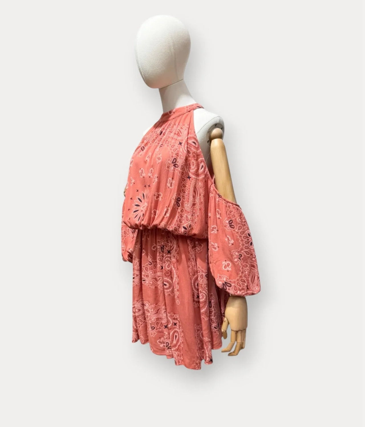 Robe Arizona – Imprimé Bandana Terracotta viscose
