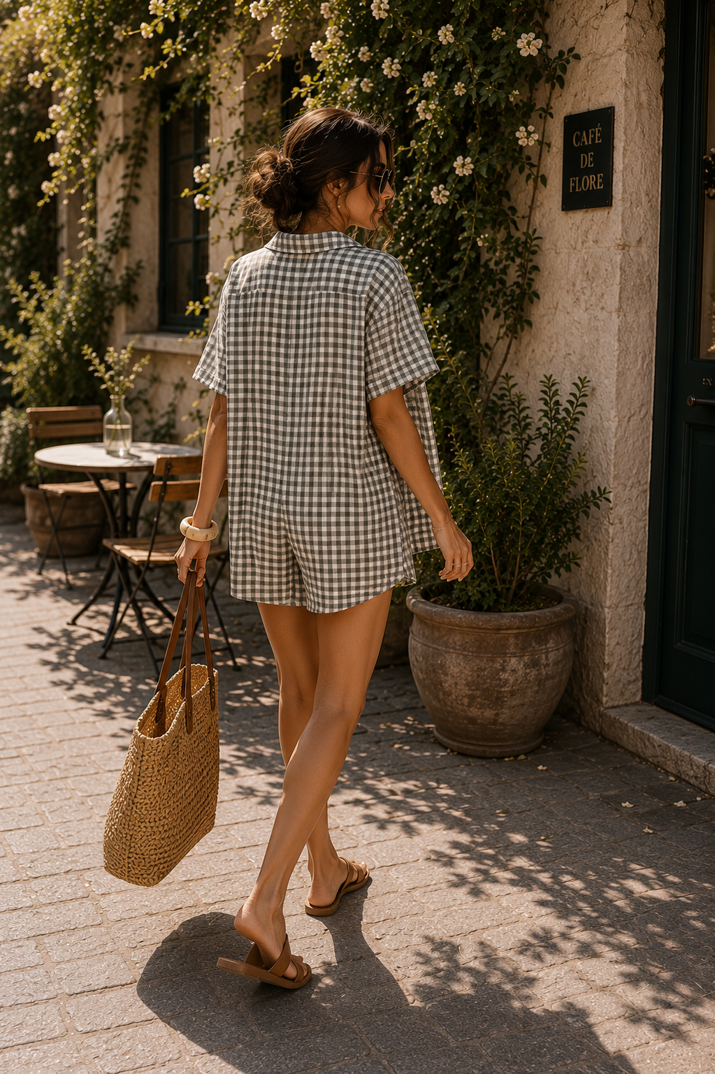 Mila-Combishort Vichy Kaki