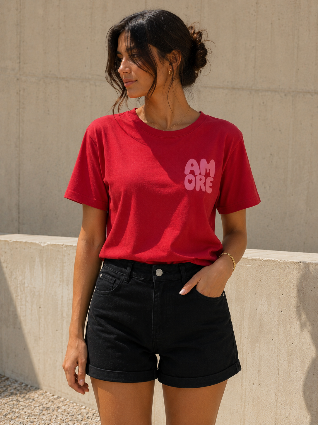 Short Riva – Noir Taille Haute