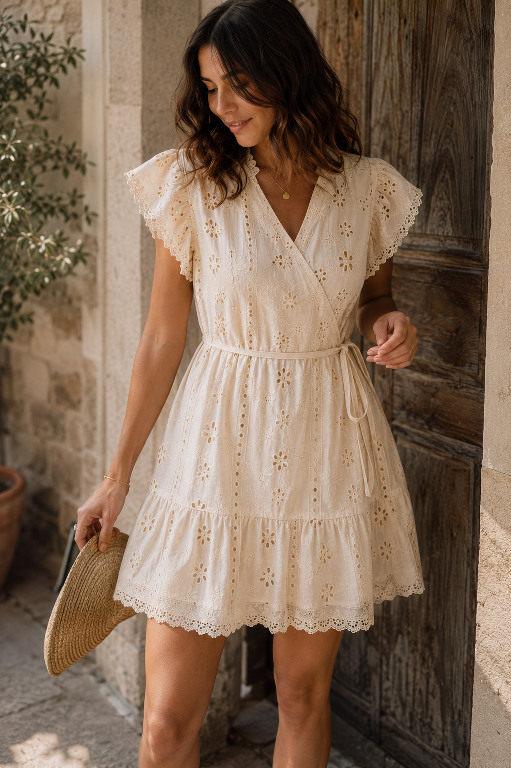 Robe Garance – Broderie Anglaise Écrue