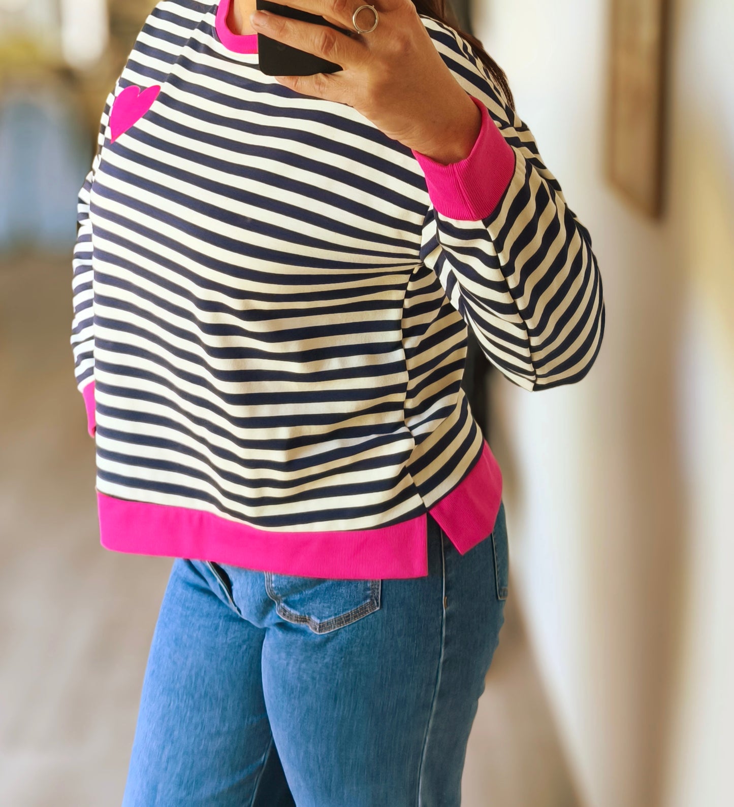 Der Pullover „Lilas“ Marine