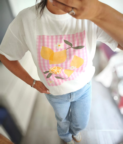 Le t-shirt imprimé "Citronnade"