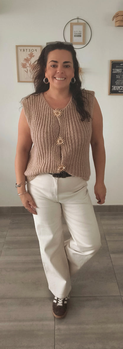 Le Gilet "Soledad" Beige