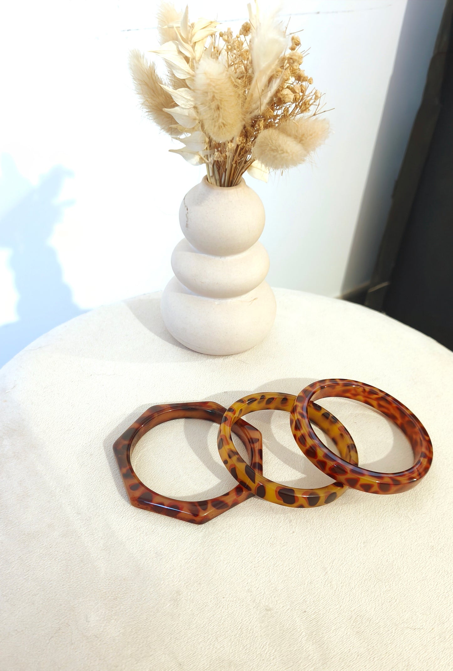 La parure de jonc en résine "Lulu"