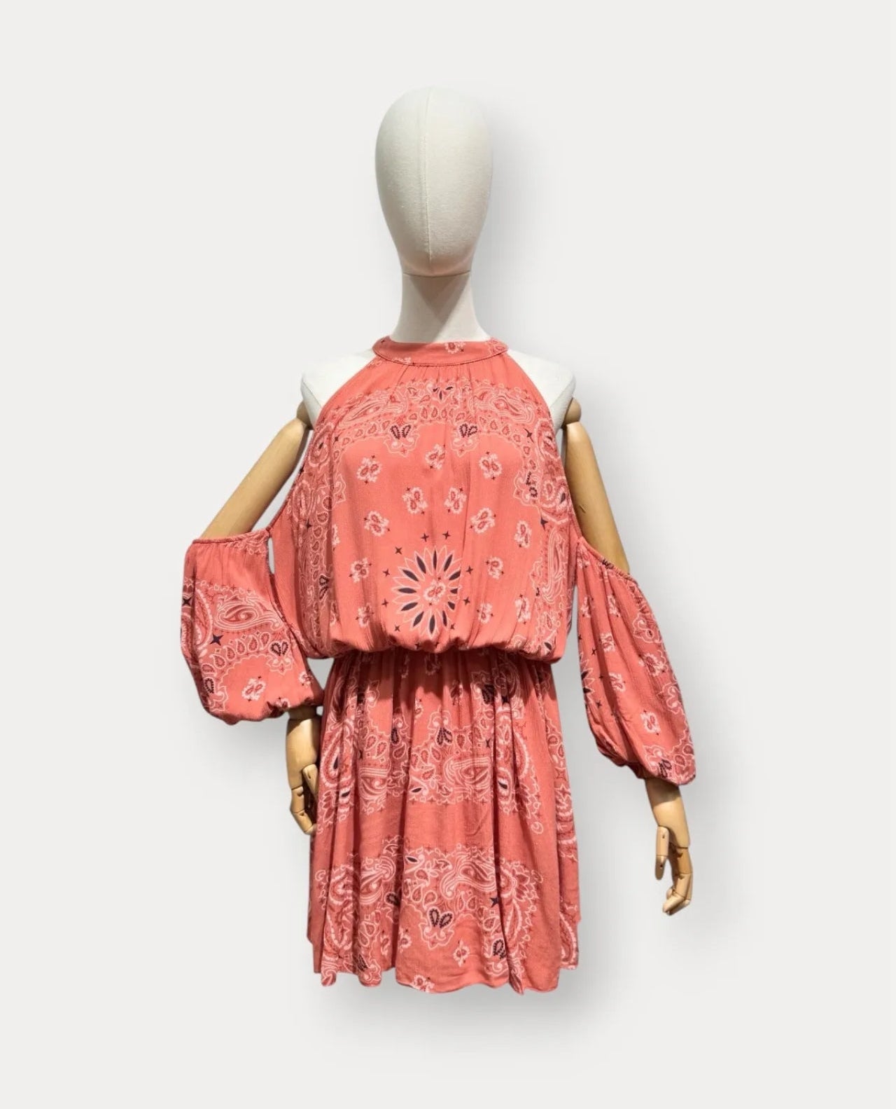 Robe Arizona – Imprimé Bandana Terracotta viscose