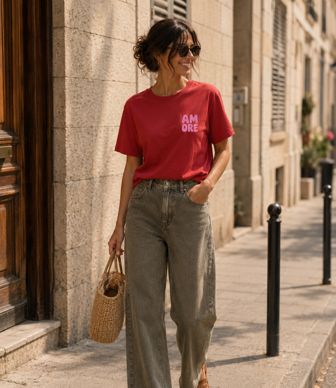 Le jean fin Kaki "Paola"