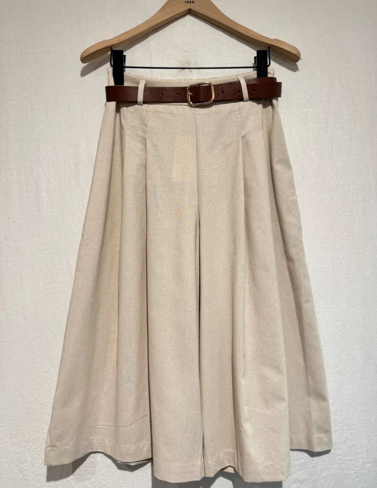 Bermuda Lino – Jupe Culotte Coton Effet Lin