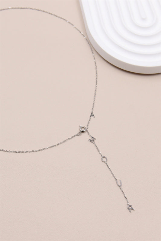 Le collier en acier inoxydable "Message"