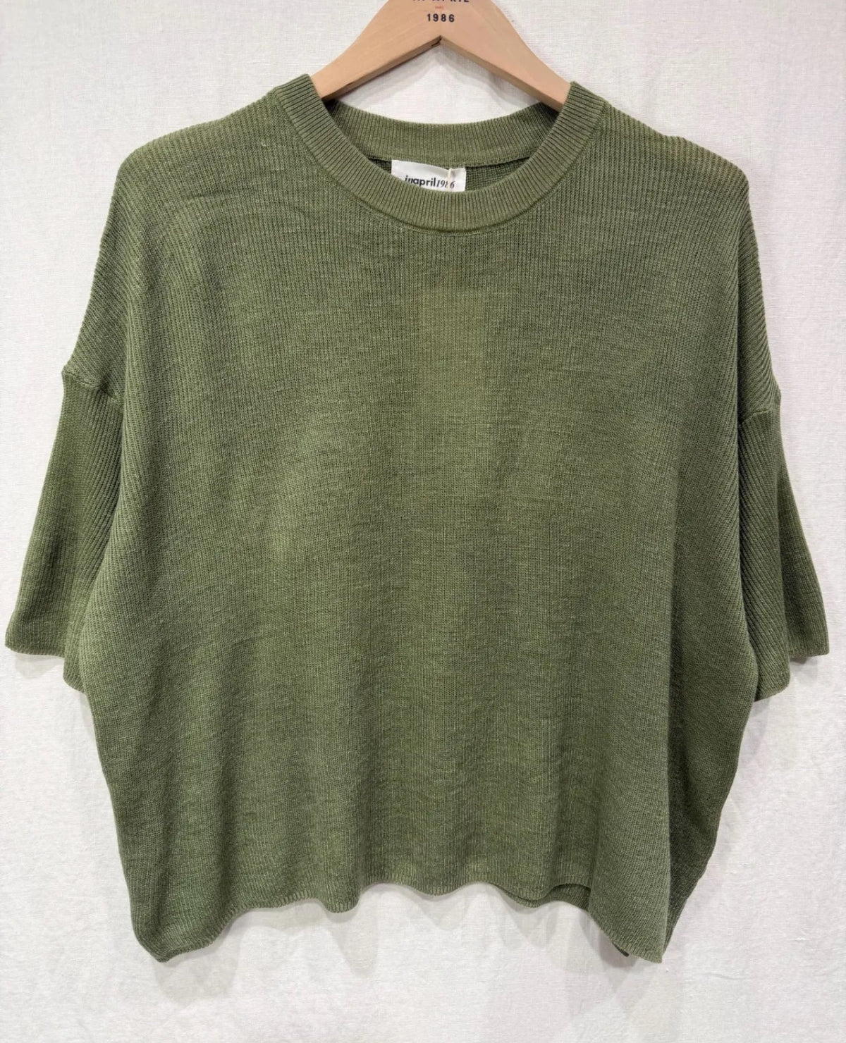 Laura – Top Oversize Maille Côtelée