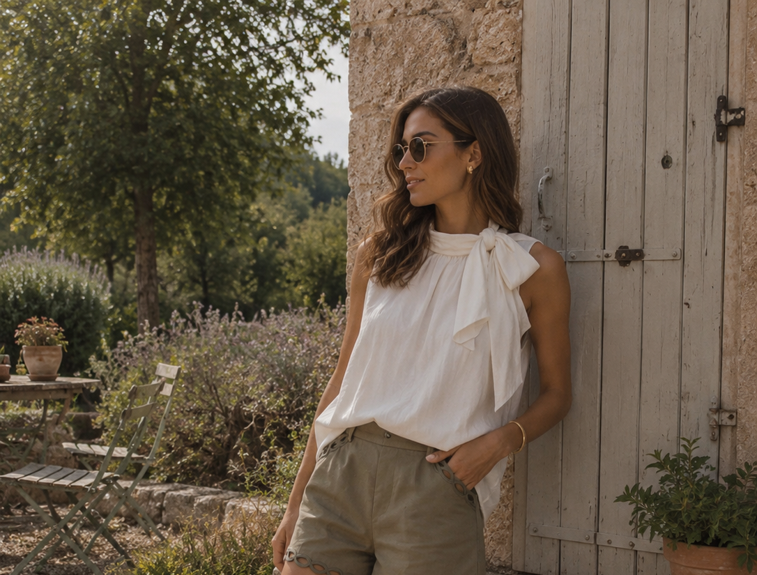 Top Scarlett – Col Foulard Noué