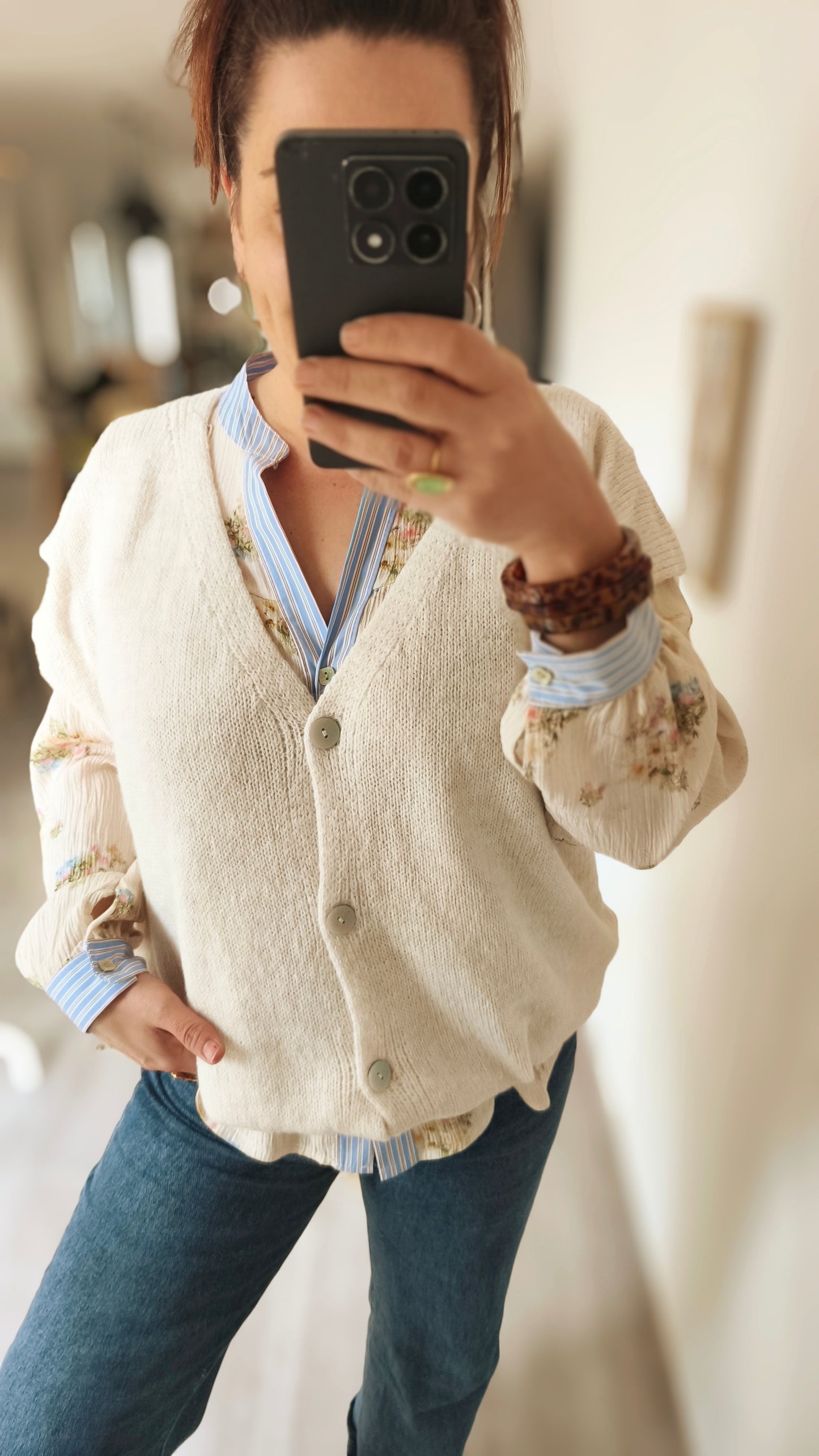 Le gilet Liza crème