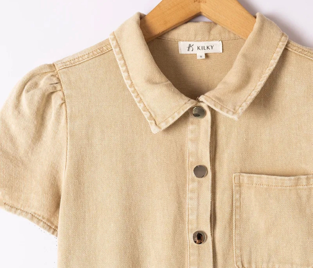 La combi-pantalon "Apolline" Beige Sable