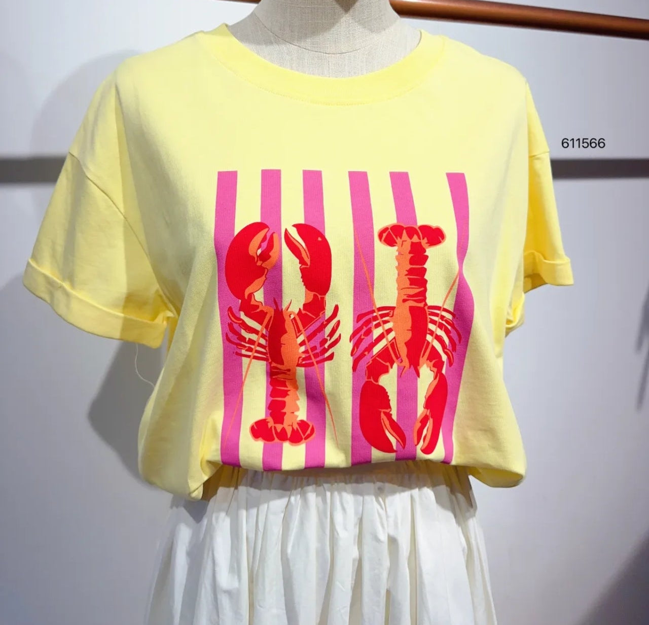 T-shirt Sunny – Homards Jaune Soleil