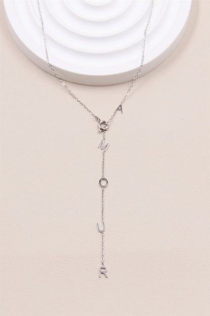 Le collier en acier inoxydable "Message"