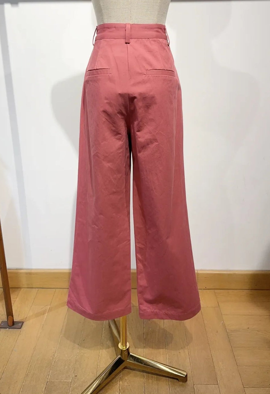 Anouk – Pantalon Large Taille Haute Plissé