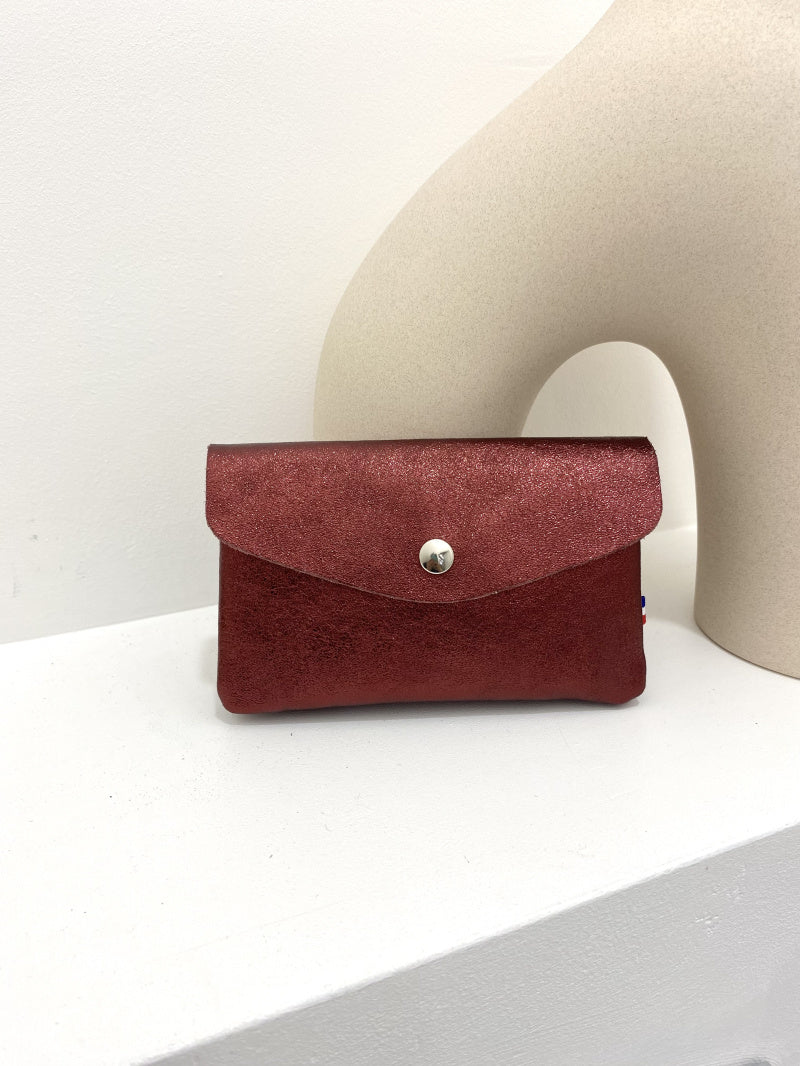 Le portefeuille en croûte de cuir 100% "Mireille"
