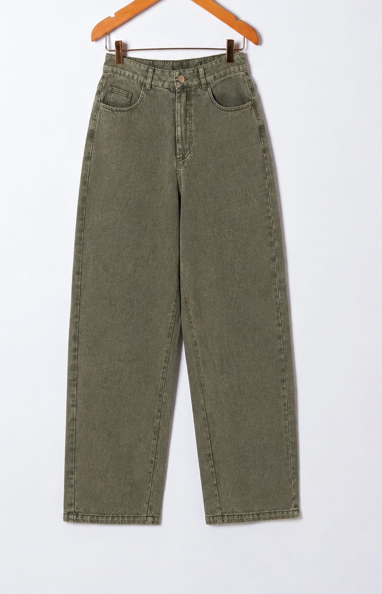 Le jean fin Kaki "Paola"
