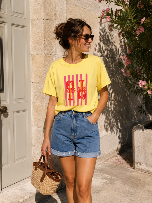 T-shirt Sunny – Homards Jaune Soleil