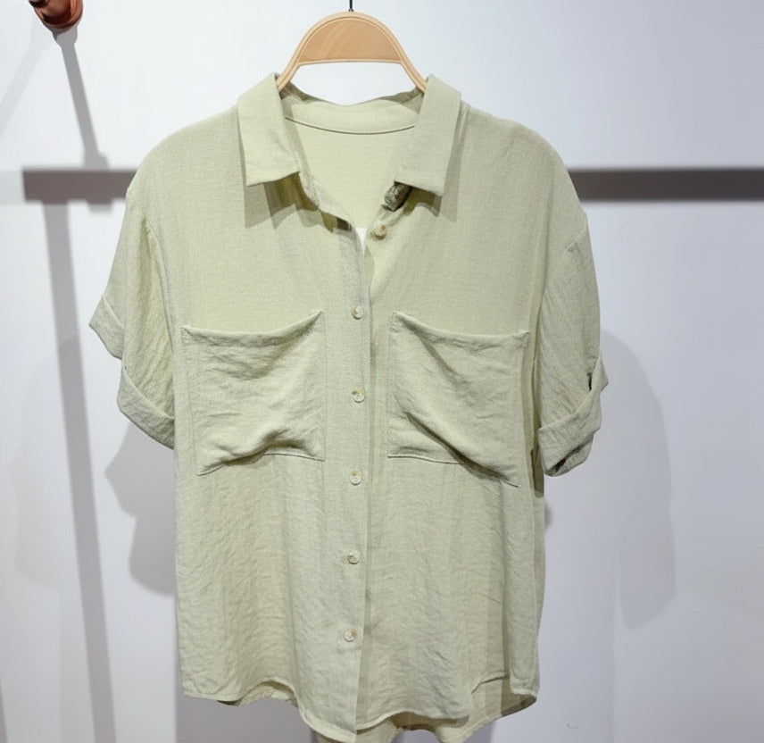 Ondine – Chemise Manches Courtes à Poches