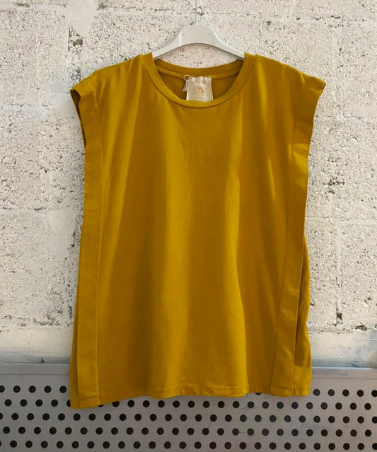 Débardeur Milène – Jaune Moutarde