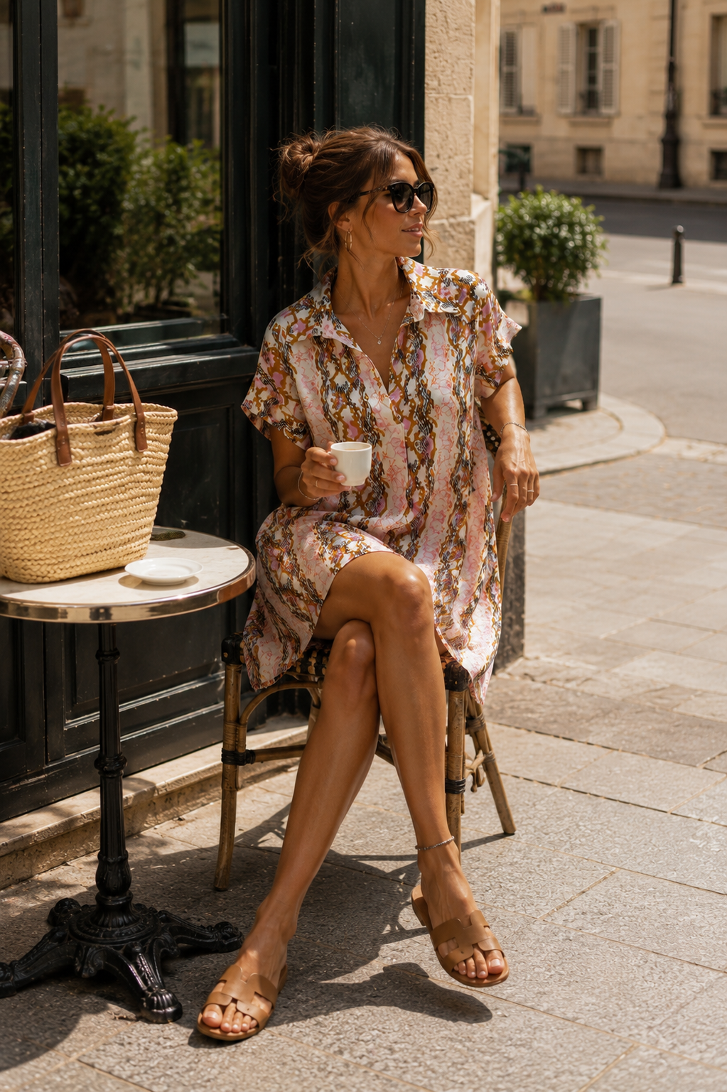 Odalys – Robe Chemise Imprimée Python