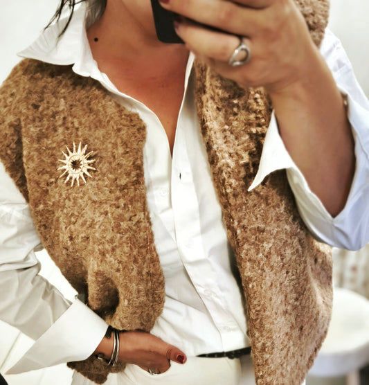 Le gilet "Lily" camel