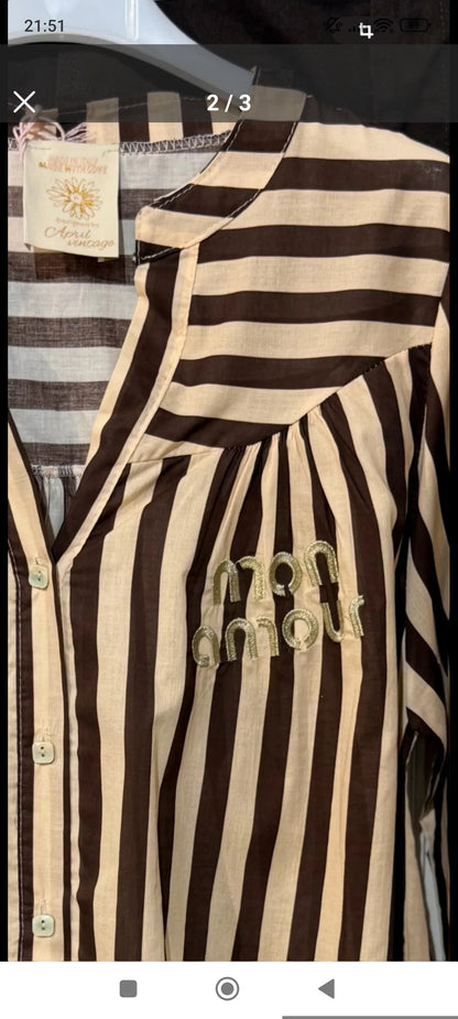 La chemise 100% coton "Mon amour"