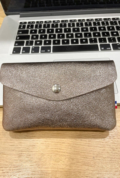 Le portefeuille en croûte de cuir 100% "Mireille"