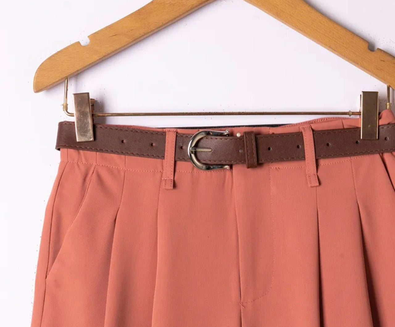 Ambre- Le pantalon terracotta fluide