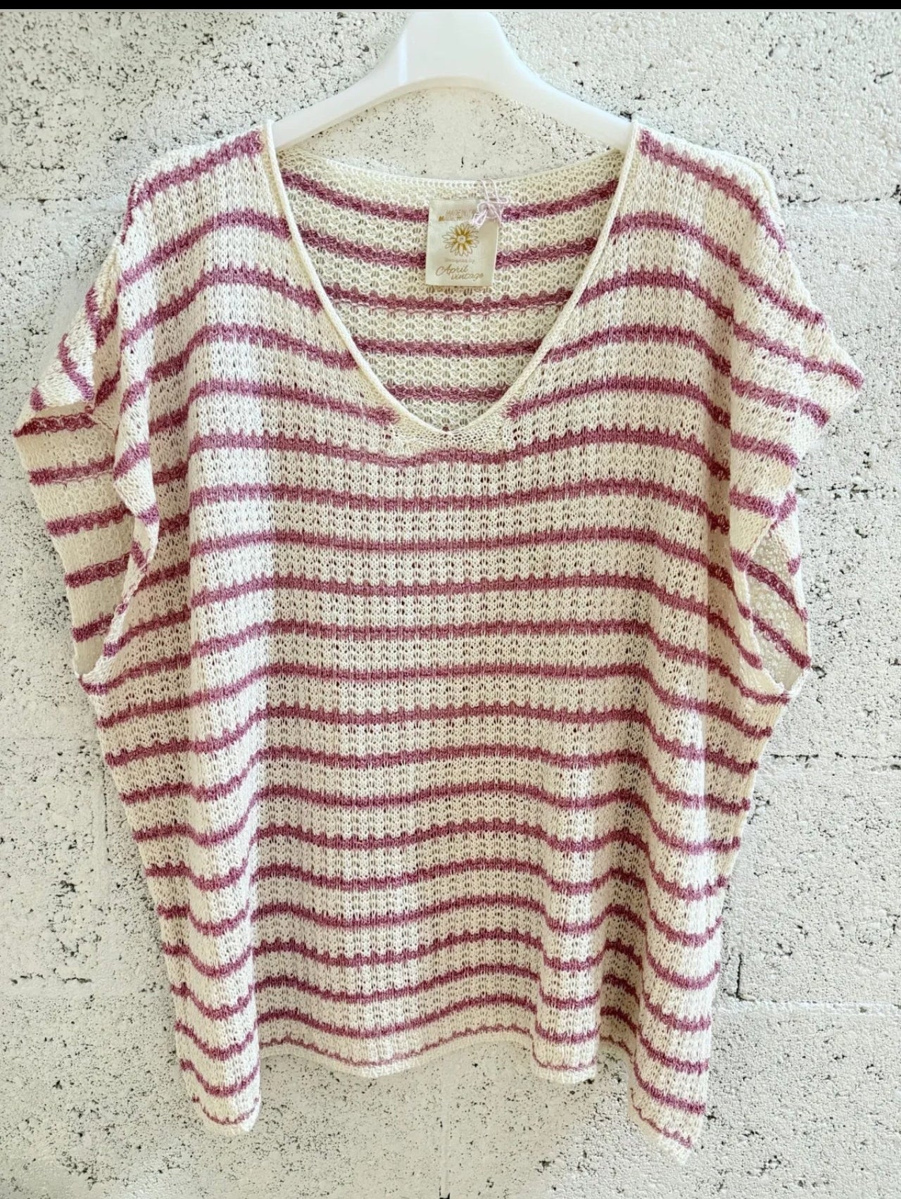Le t-shirt en crochet "Mel" Rose