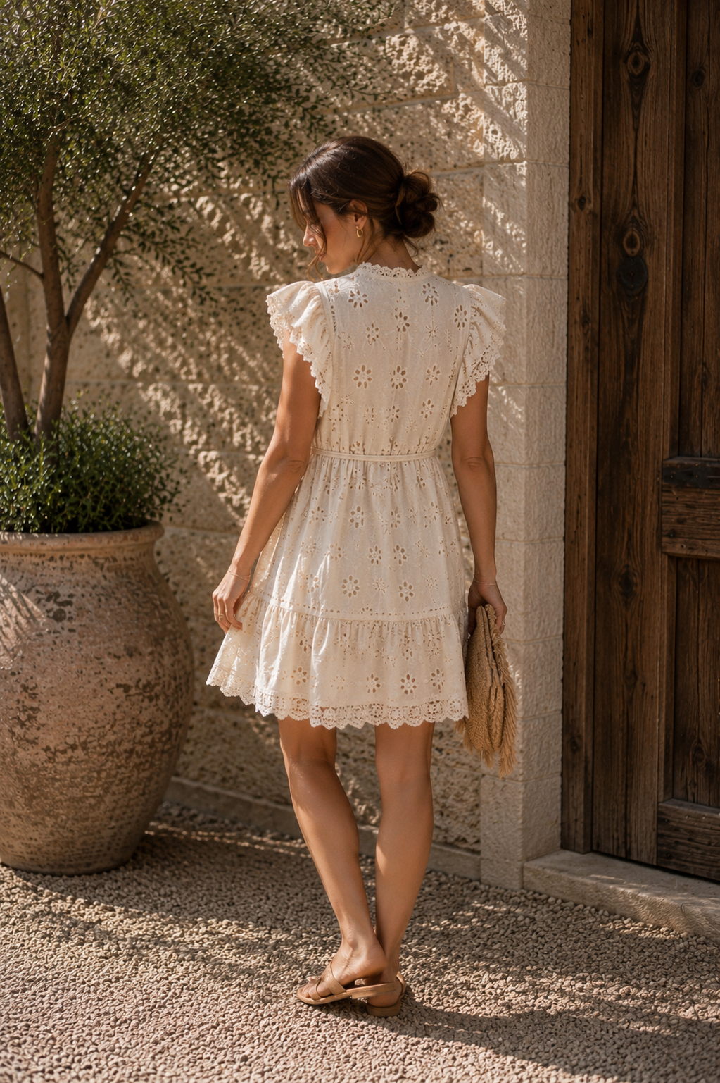 Robe Garance – Broderie Anglaise Écrue