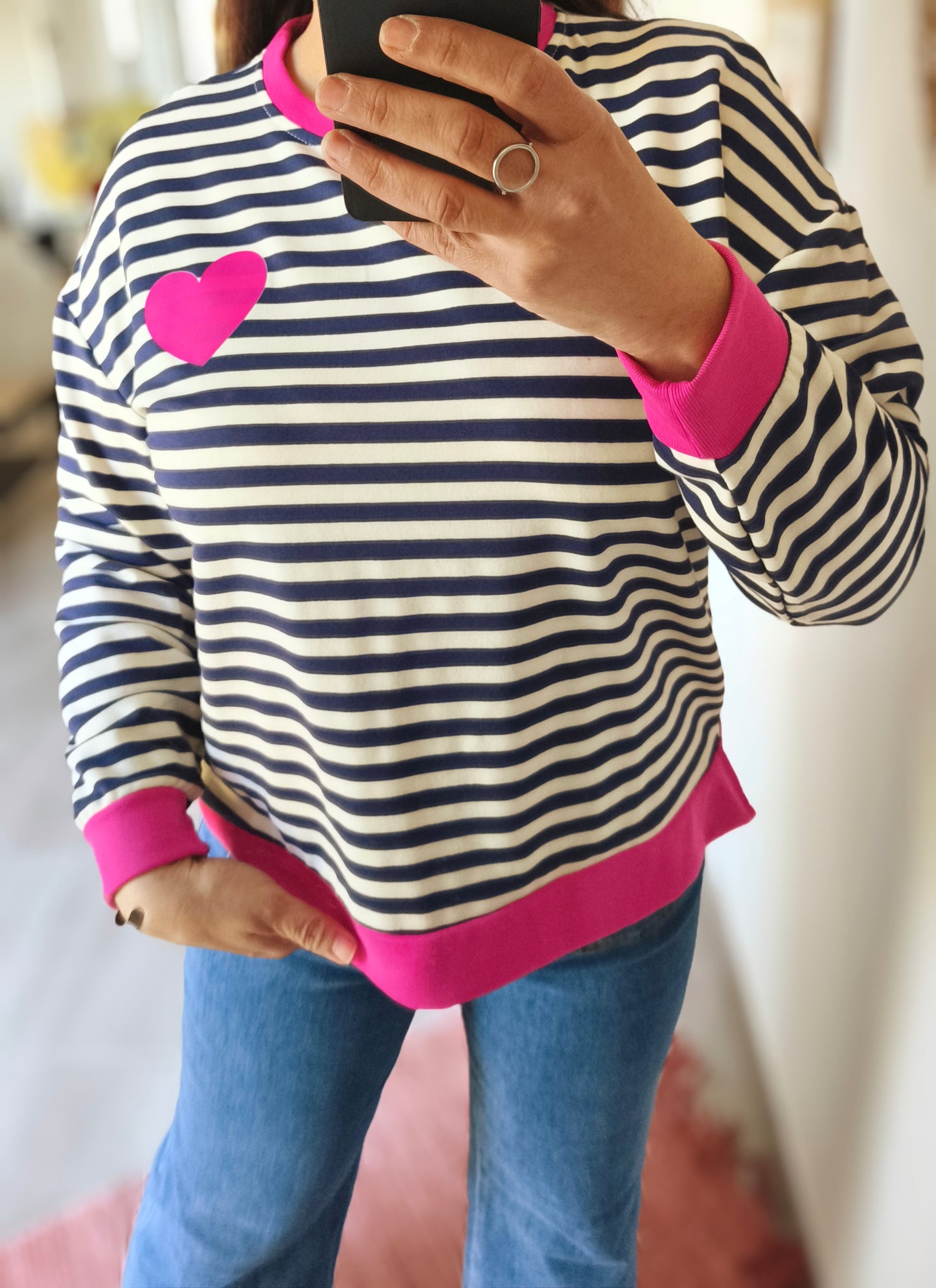 Der Pullover „Lilas“ Marine
