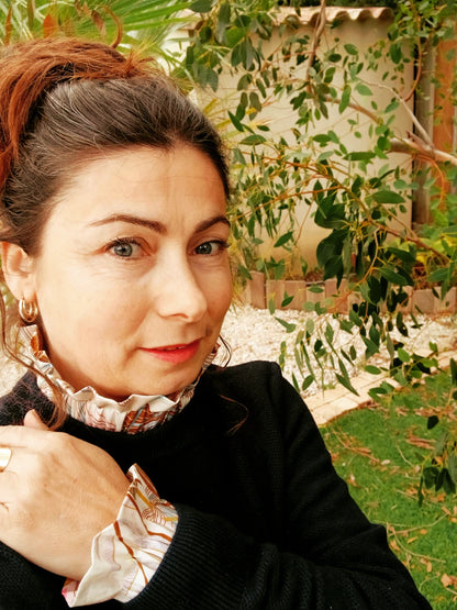 Hand Made♻️ la parure Collerette et Manchettes "Sam"