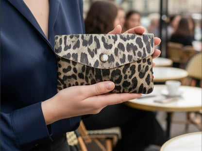 Le portefeuille en croûte de cuir 100% "Mireille"