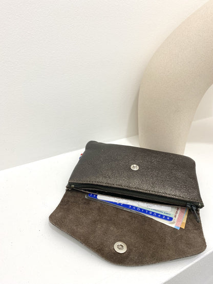 Le portefeuille en croûte de cuir 100% "Mireille"